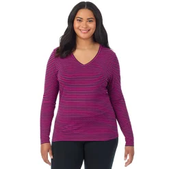 Clearance Softwear With Stretch Long Sleeve V-Neck PLUS Women Plus Size|Long Sleeves