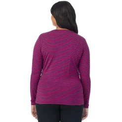 Clearance Softwear With Stretch Long Sleeve V-Neck PLUS Women Plus Size|Long Sleeves