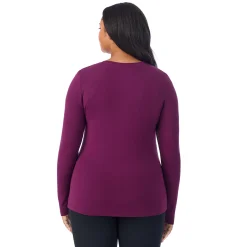 Clearance Softwear With Stretch Long Sleeve V-Neck PLUS Women Plus Size|Long Sleeves