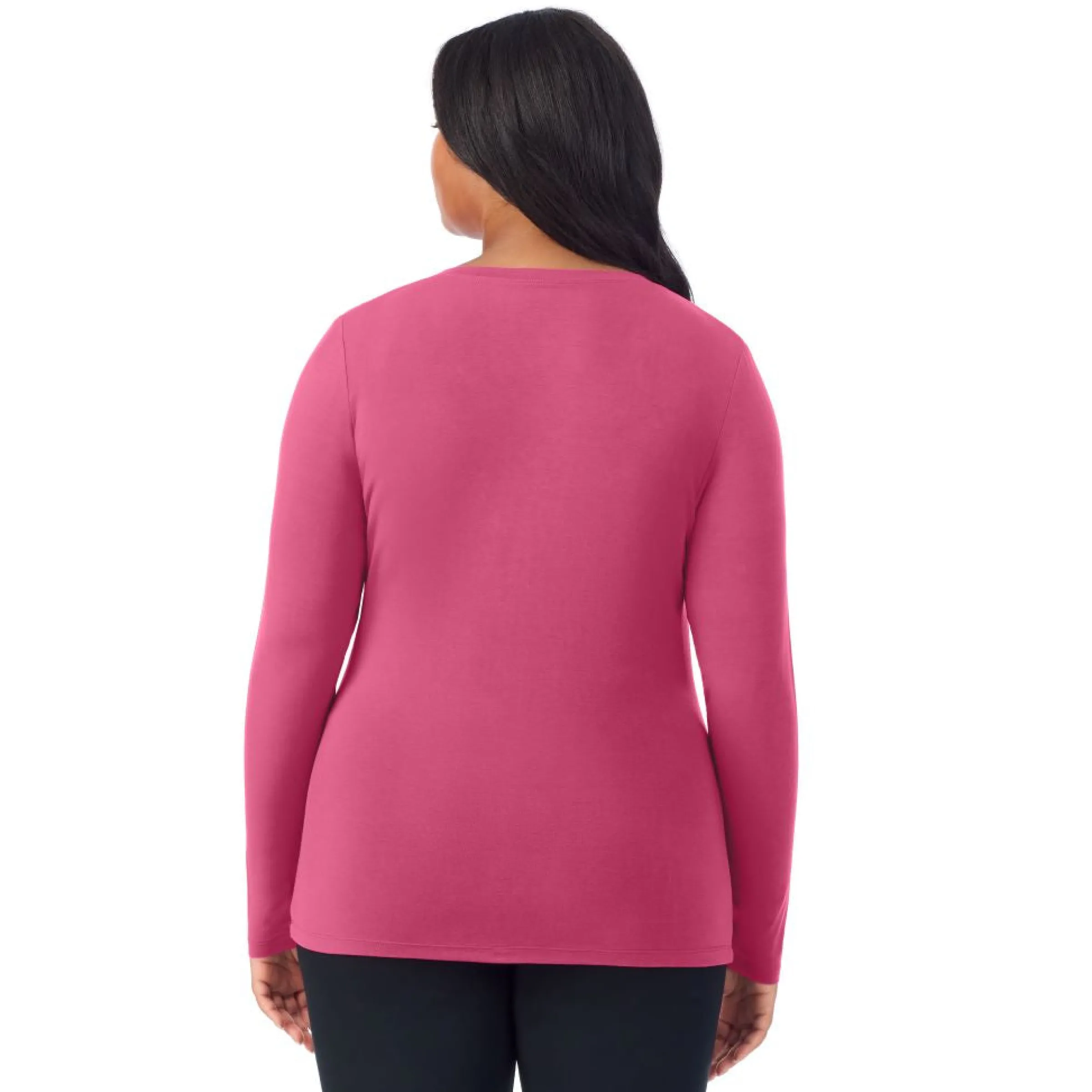 Clearance Softwear With Stretch Long Sleeve V-Neck PLUS Women Plus Size|Long Sleeves