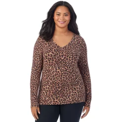 Clearance Softwear With Stretch Long Sleeve V-Neck PLUS Women Plus Size|Long Sleeves