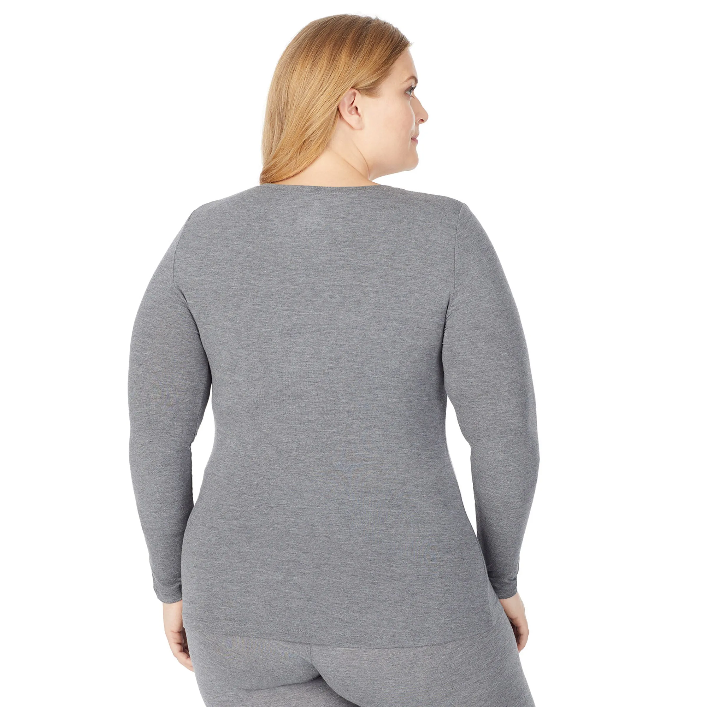Clearance Softwear With Stretch Long Sleeve V-Neck PLUS Women Plus Size|Long Sleeves