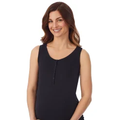 Best Softwear with Stretch Maternity Snap Front Henley Tank Top Women Maternity