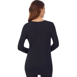 Clearance Softwear with Stretch Maternity Snap Front Henley Top Women Maternity|Long Sleeves