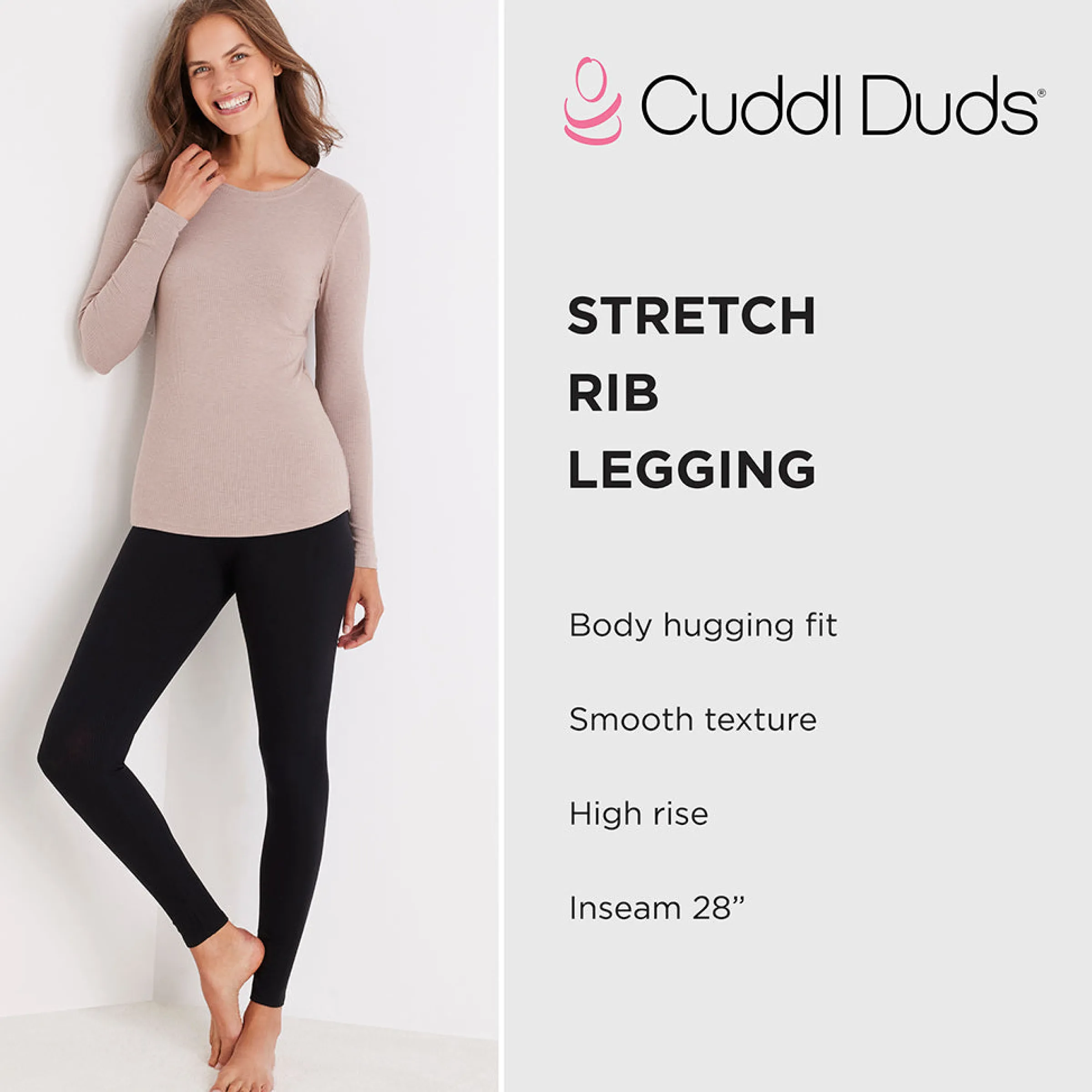 Hot Stretch Rib Legging Women Bottoms