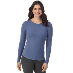Outlet Stretch Rib Long Sleeve Crew Women Long Sleeves