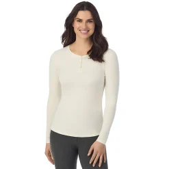 Discount Stretch Rib Long Sleeve Henley Women Long Sleeves
