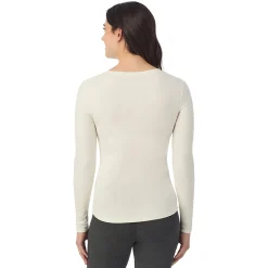 Discount Stretch Rib Long Sleeve Henley Women Long Sleeves