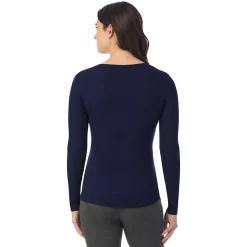 Discount Stretch Rib Long Sleeve Henley Women Long Sleeves
