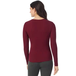 Discount Stretch Rib Long Sleeve Henley Women Long Sleeves