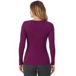 Discount Stretch Rib Long Sleeve Henley Women Long Sleeves