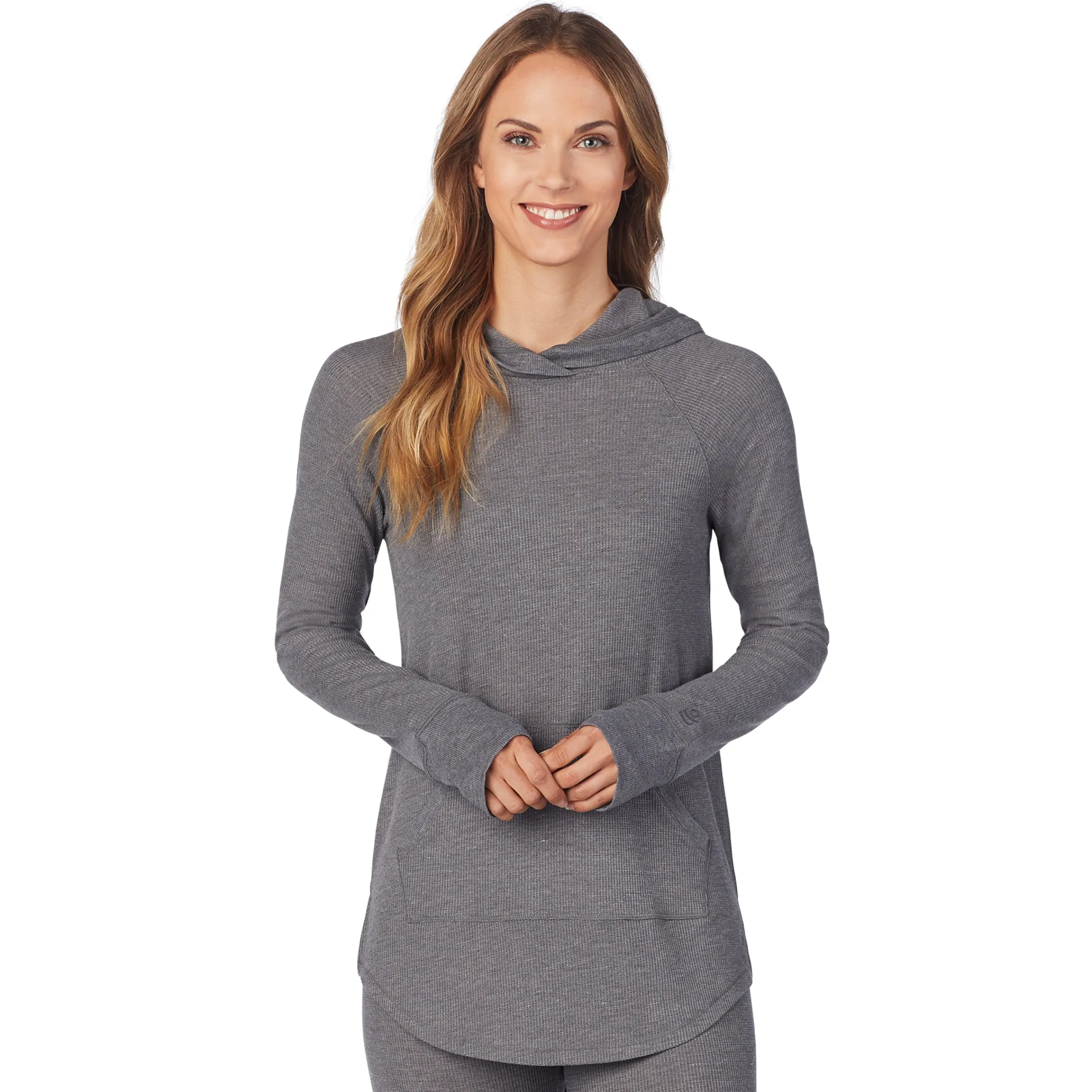 New Stretch Thermal Long Sleeve Hoodie Tunic Women Long Sleeves
