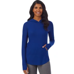 New Stretch Thermal Long Sleeve Hoodie Tunic Women Long Sleeves