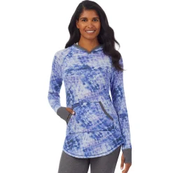 New Stretch Thermal Long Sleeve Hoodie Tunic Women Long Sleeves