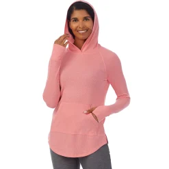 New Stretch Thermal Long Sleeve Hoodie Tunic Women Long Sleeves