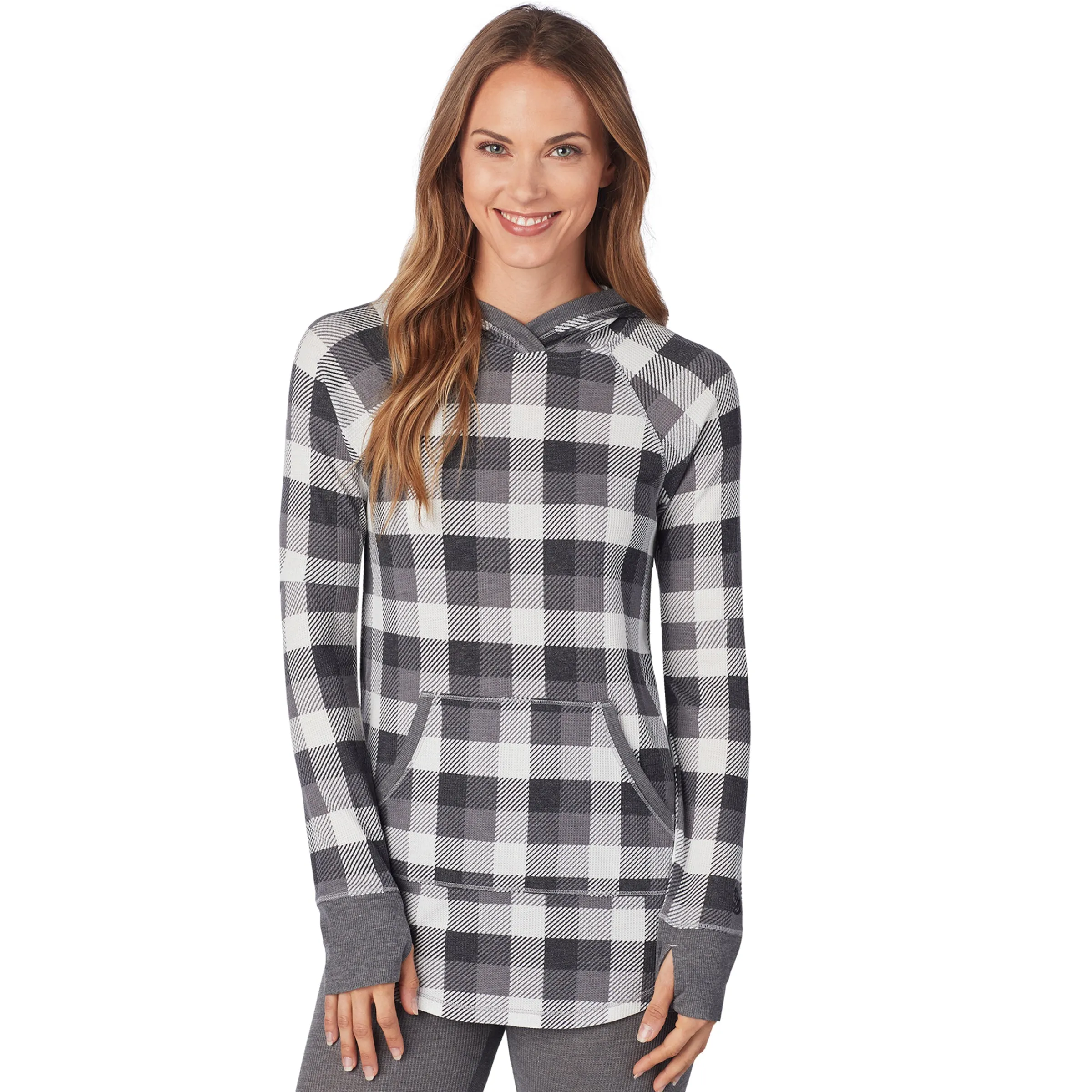 New Stretch Thermal Long Sleeve Hoodie Tunic Women Long Sleeves