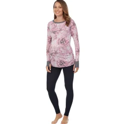 New Stretch Thermal Maternity Long Sleeve Ballet Neck Top Women Maternity|Long Sleeves