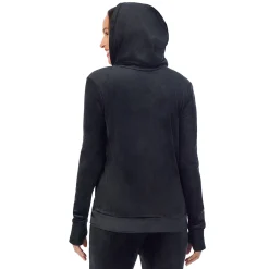 Stretch Velour Full Zip Hoodie Women Lounge|Wraps + Hoodies