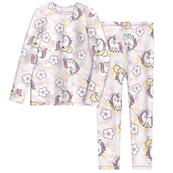 Toddler Girls Comfortech Stretch Poly 2 pc. Crew Set Kids Girls Sets|Toddler Girls Sets