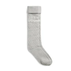 Outlet Turncuff Fairisle Knee High Sock Women Socks|Women's Accessories