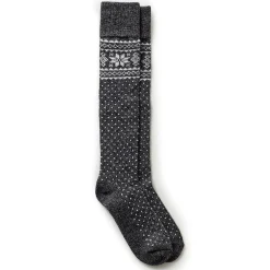 Online Turncuff Tonal Snowflake Knee High Sock Women Socks|Women's Accessories