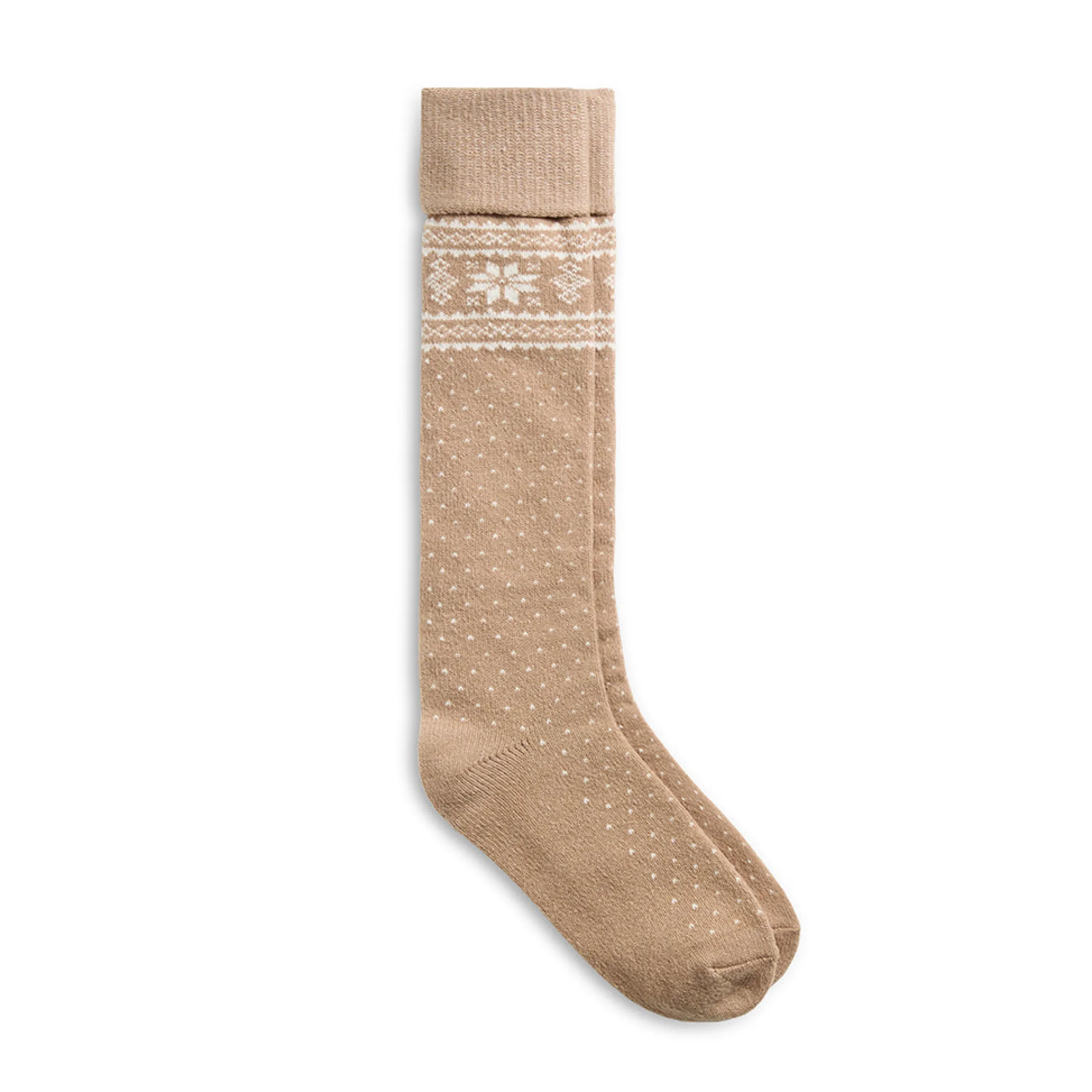 Online Turncuff Tonal Snowflake Knee High Sock Women Socks|Women's Accessories