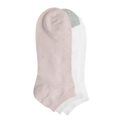 Discount Twist Tile Textured Low Cut Sock 3-Pack Women Socks|Women's Accessories