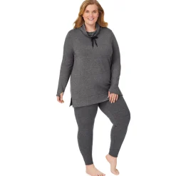 Hot Ultra Cozy Long Sleeve Cowl Neck Tunic PLUS Women Plus Size|Lounge