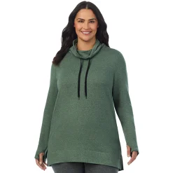 Hot Ultra Cozy Long Sleeve Cowl Neck Tunic PLUS Women Plus Size|Lounge