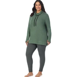 Hot Ultra Cozy Long Sleeve Cowl Neck Tunic PLUS Women Plus Size|Lounge