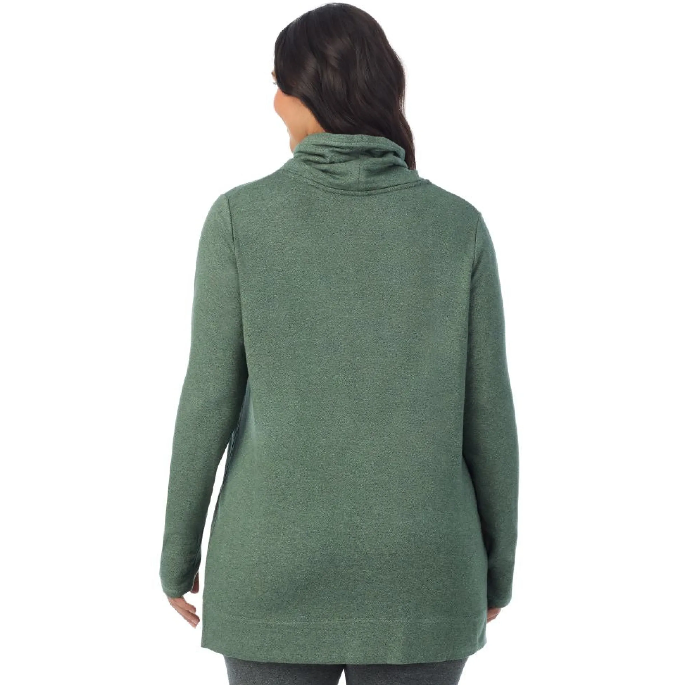 Hot Ultra Cozy Long Sleeve Cowl Neck Tunic PLUS Women Plus Size|Lounge