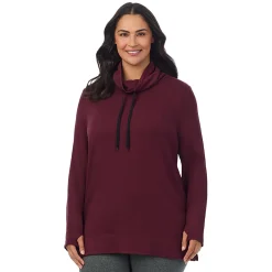 Hot Ultra Cozy Long Sleeve Cowl Neck Tunic PLUS Women Plus Size|Lounge