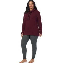 Hot Ultra Cozy Long Sleeve Cowl Neck Tunic PLUS Women Plus Size|Lounge