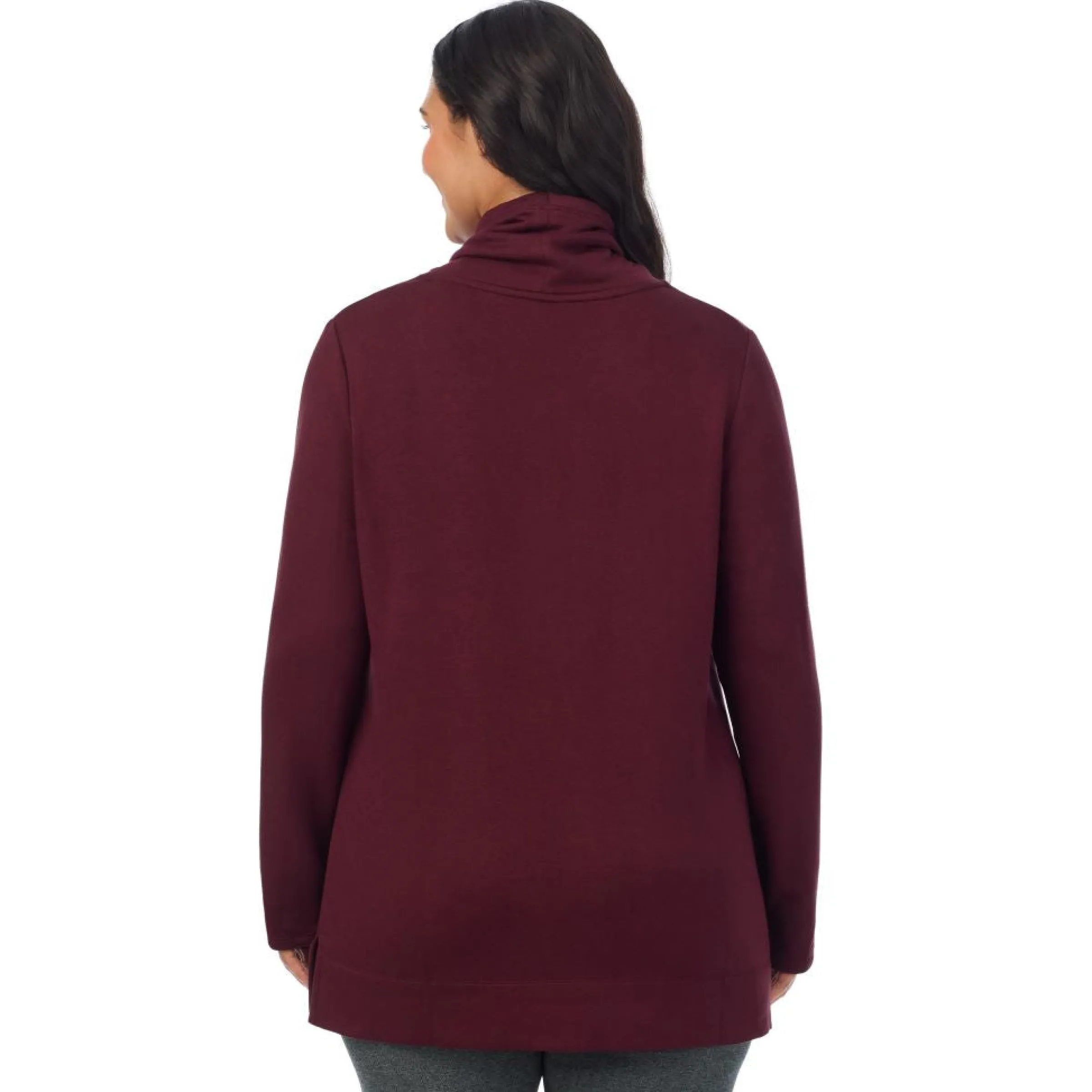 Hot Ultra Cozy Long Sleeve Cowl Neck Tunic PLUS Women Plus Size|Lounge