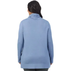 Hot Ultra Cozy Long Sleeve Cowl Neck Tunic PLUS Women Plus Size|Lounge