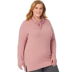Hot Ultra Cozy Long Sleeve Cowl Neck Tunic PLUS Women Plus Size|Lounge