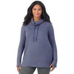 Hot Ultra Cozy Long Sleeve Cowl Neck Tunic PLUS Women Plus Size|Lounge