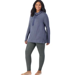 Hot Ultra Cozy Long Sleeve Cowl Neck Tunic PLUS Women Plus Size|Lounge
