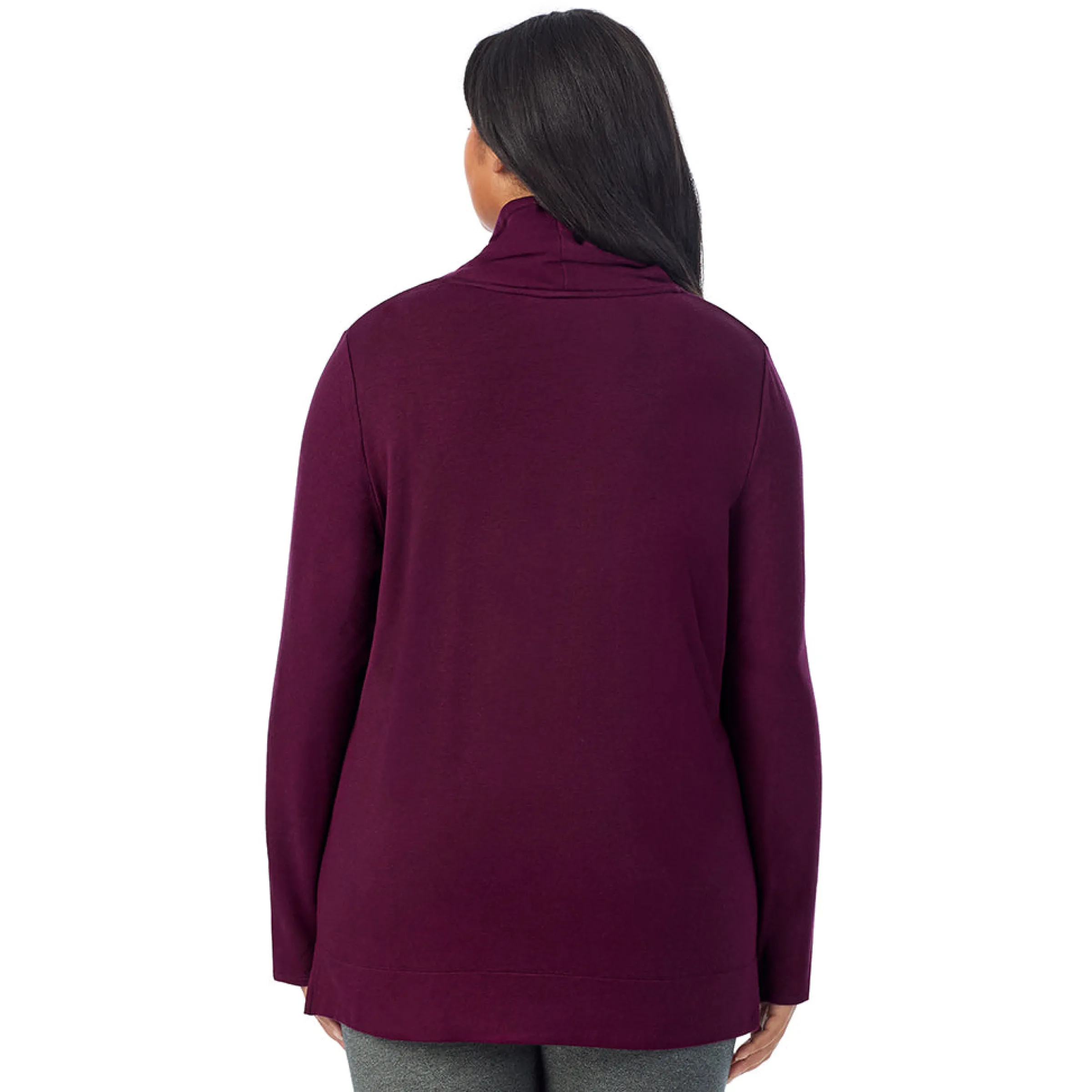 Hot Ultra Cozy Long Sleeve Cowl Neck Tunic PLUS Women Plus Size|Lounge