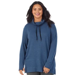 Hot Ultra Cozy Long Sleeve Cowl Neck Tunic PLUS Women Plus Size|Lounge