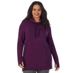 Hot Ultra Cozy Long Sleeve Cowl Neck Tunic PLUS Women Plus Size|Lounge