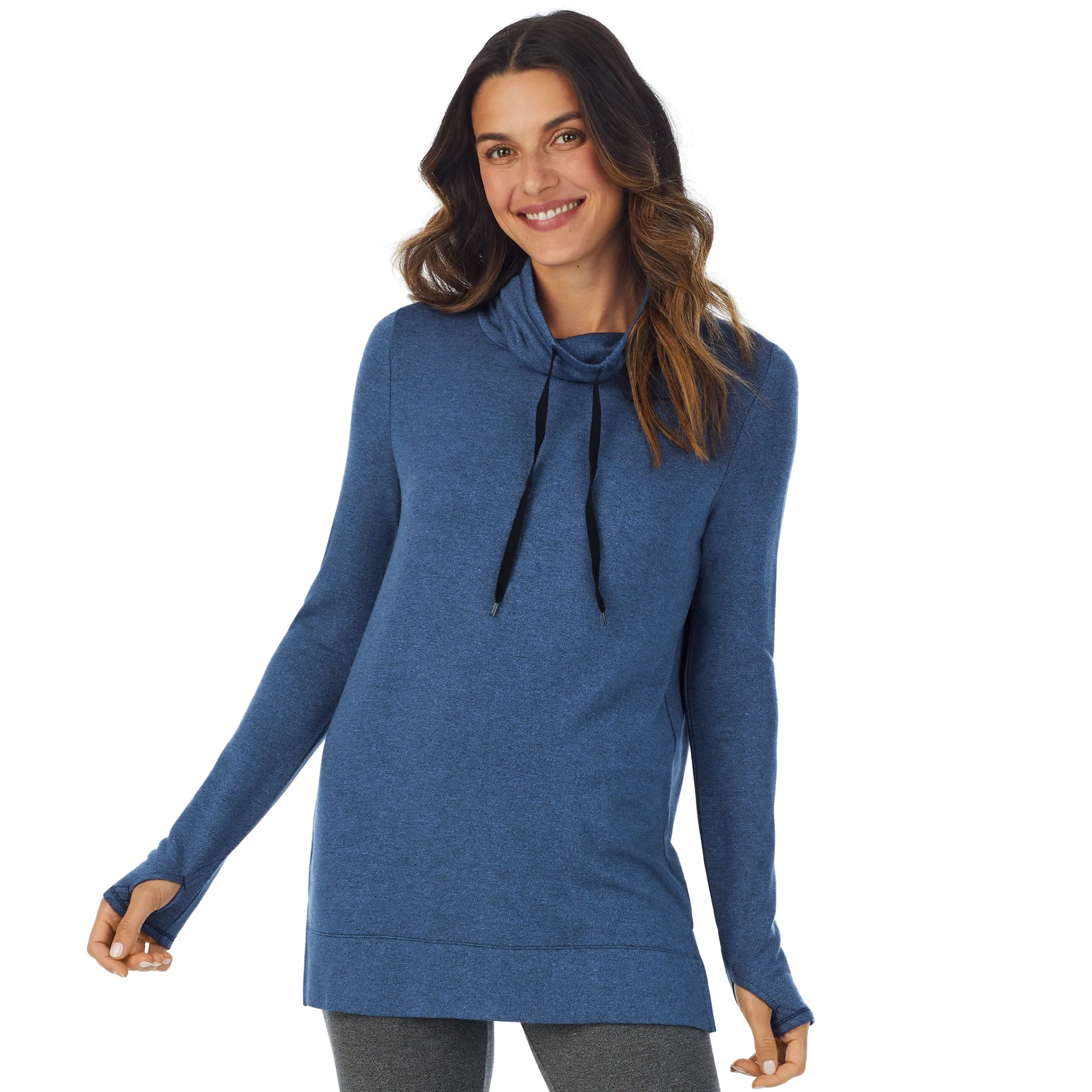 Online Ultra Cozy Long Sleeve Cowl Neck Tunic Women Lounge|Long Sleeves