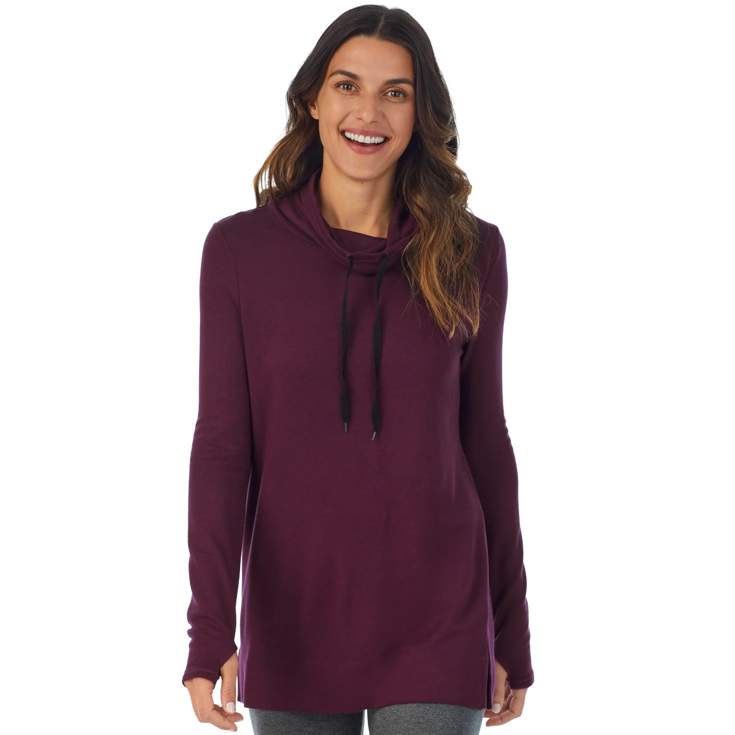 Online Ultra Cozy Long Sleeve Cowl Neck Tunic Women Lounge|Long Sleeves