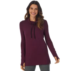 Online Ultra Cozy Long Sleeve Cowl Neck Tunic Women Lounge|Long Sleeves