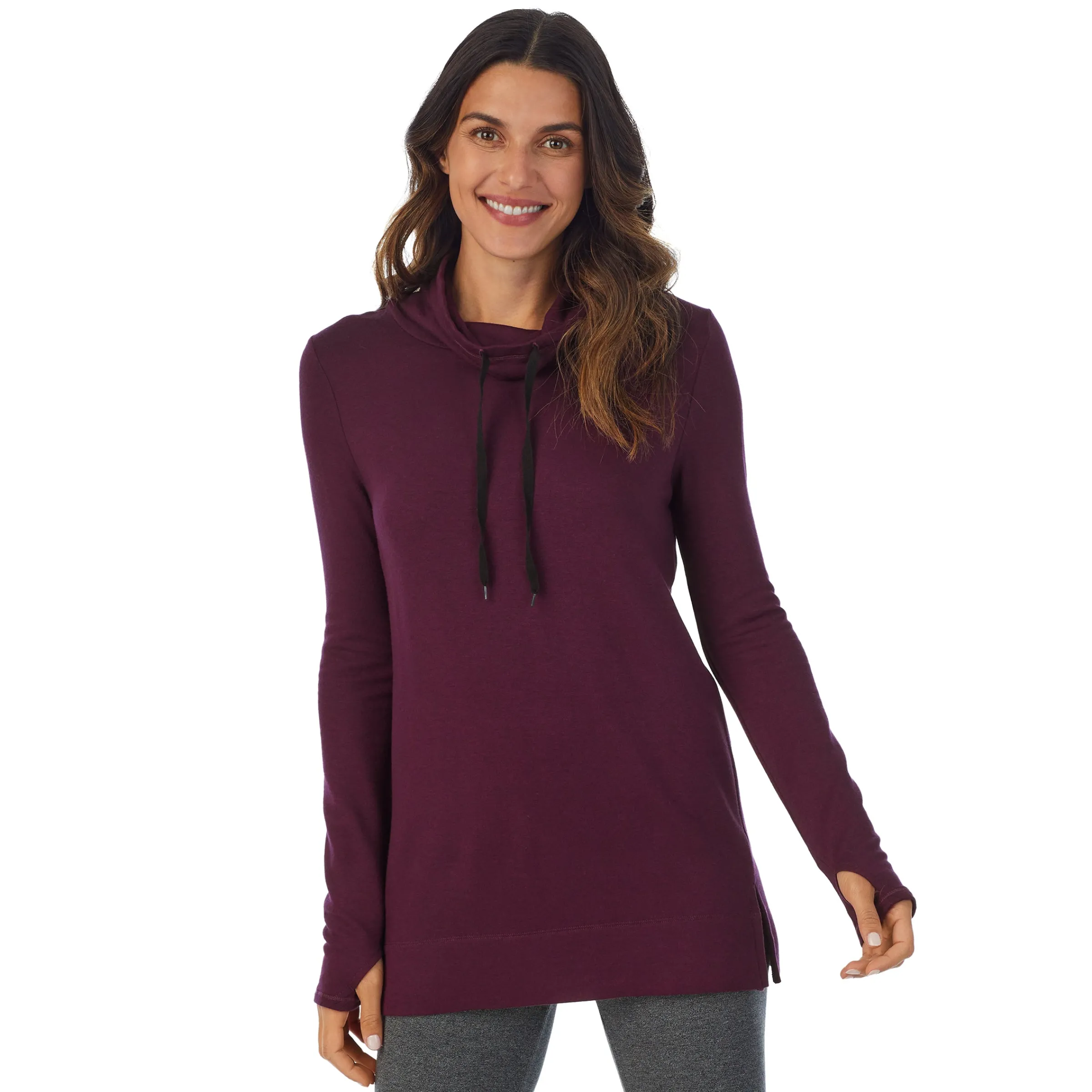 Online Ultra Cozy Long Sleeve Cowl Neck Tunic Women Lounge|Long Sleeves