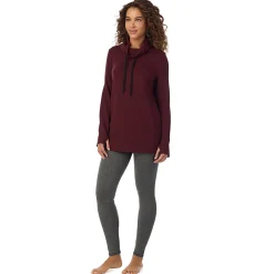 Online Ultra Cozy Long Sleeve Cowl Neck Tunic Women Lounge|Long Sleeves