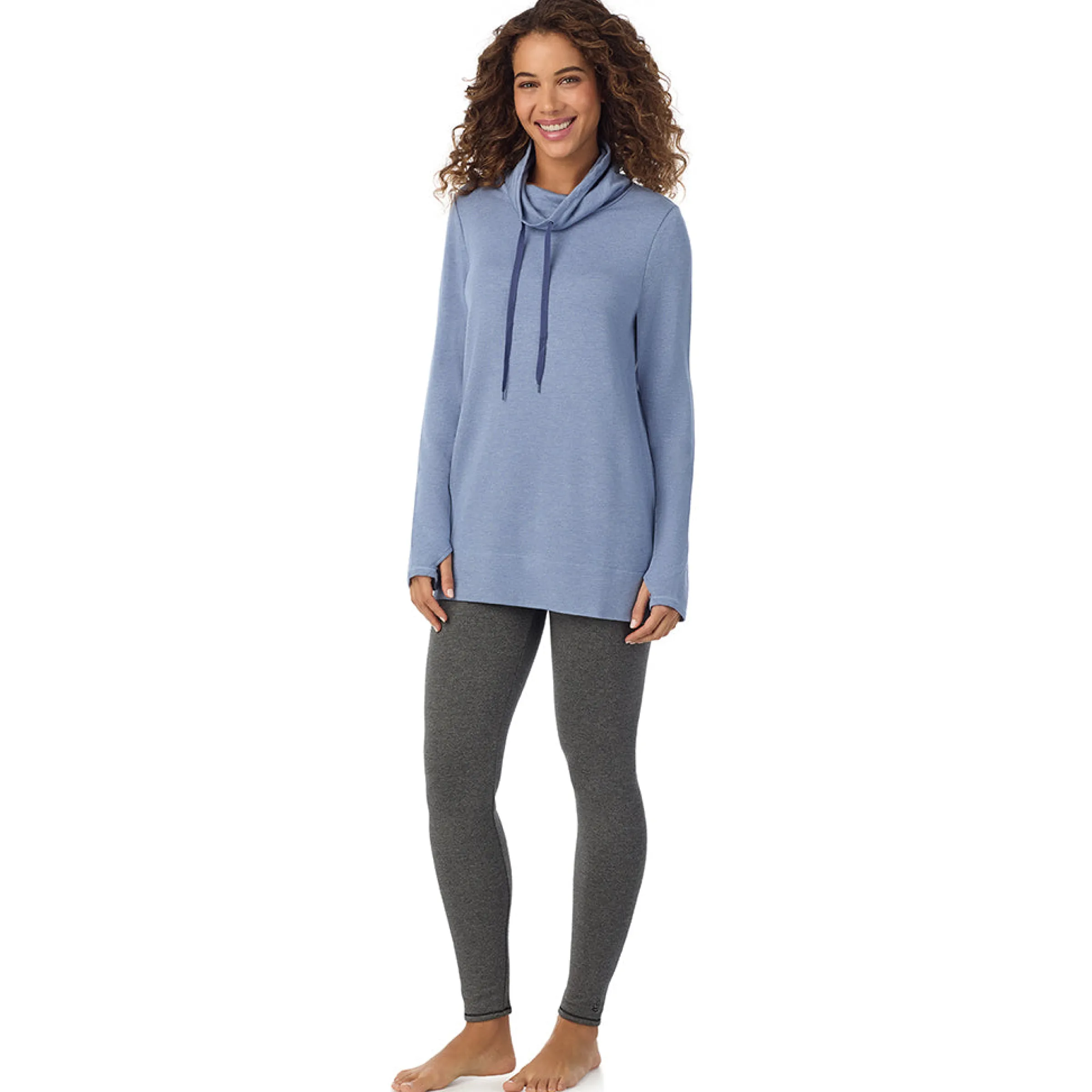 Online Ultra Cozy Long Sleeve Cowl Neck Tunic Women Lounge|Long Sleeves
