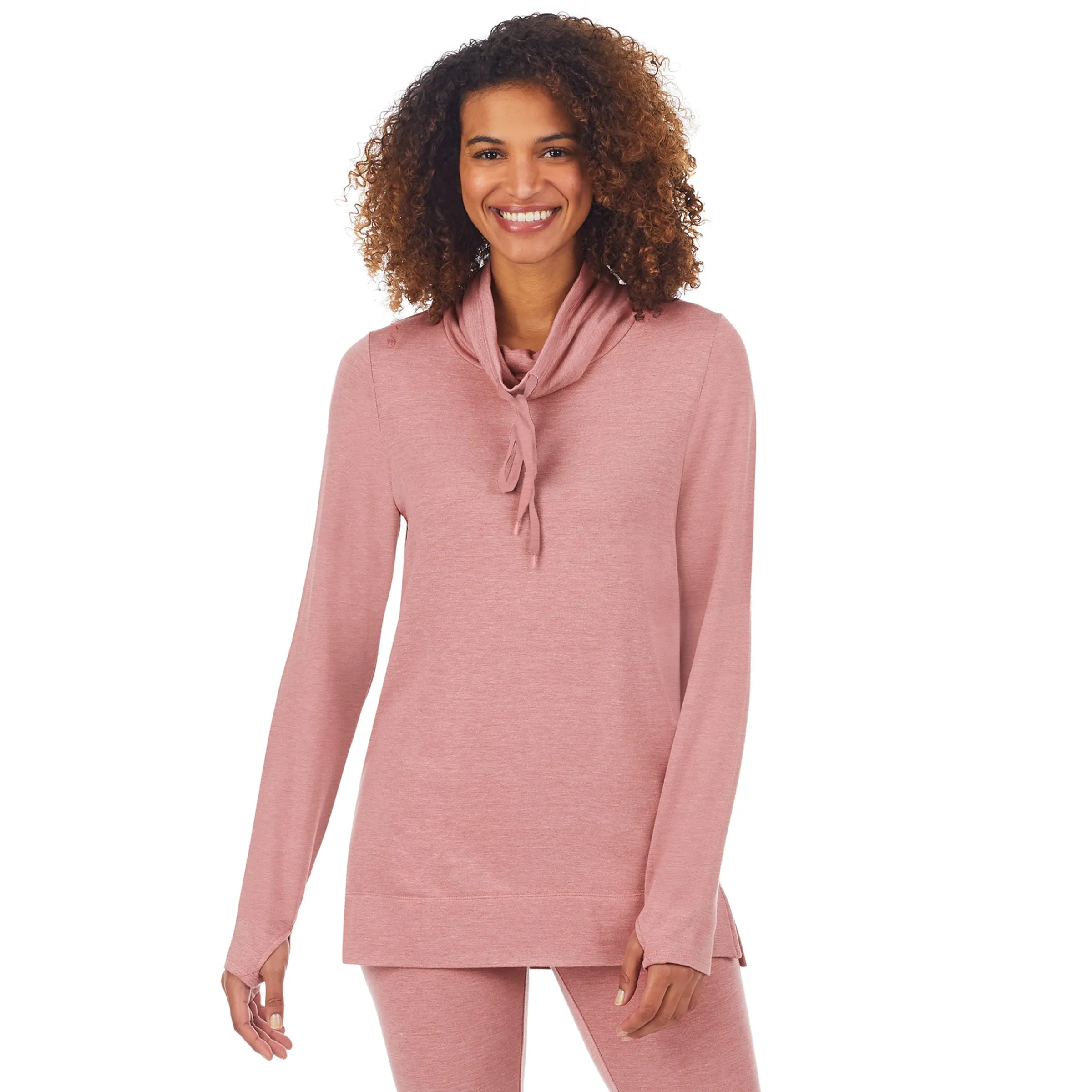 Online Ultra Cozy Long Sleeve Cowl Neck Tunic Women Lounge|Long Sleeves
