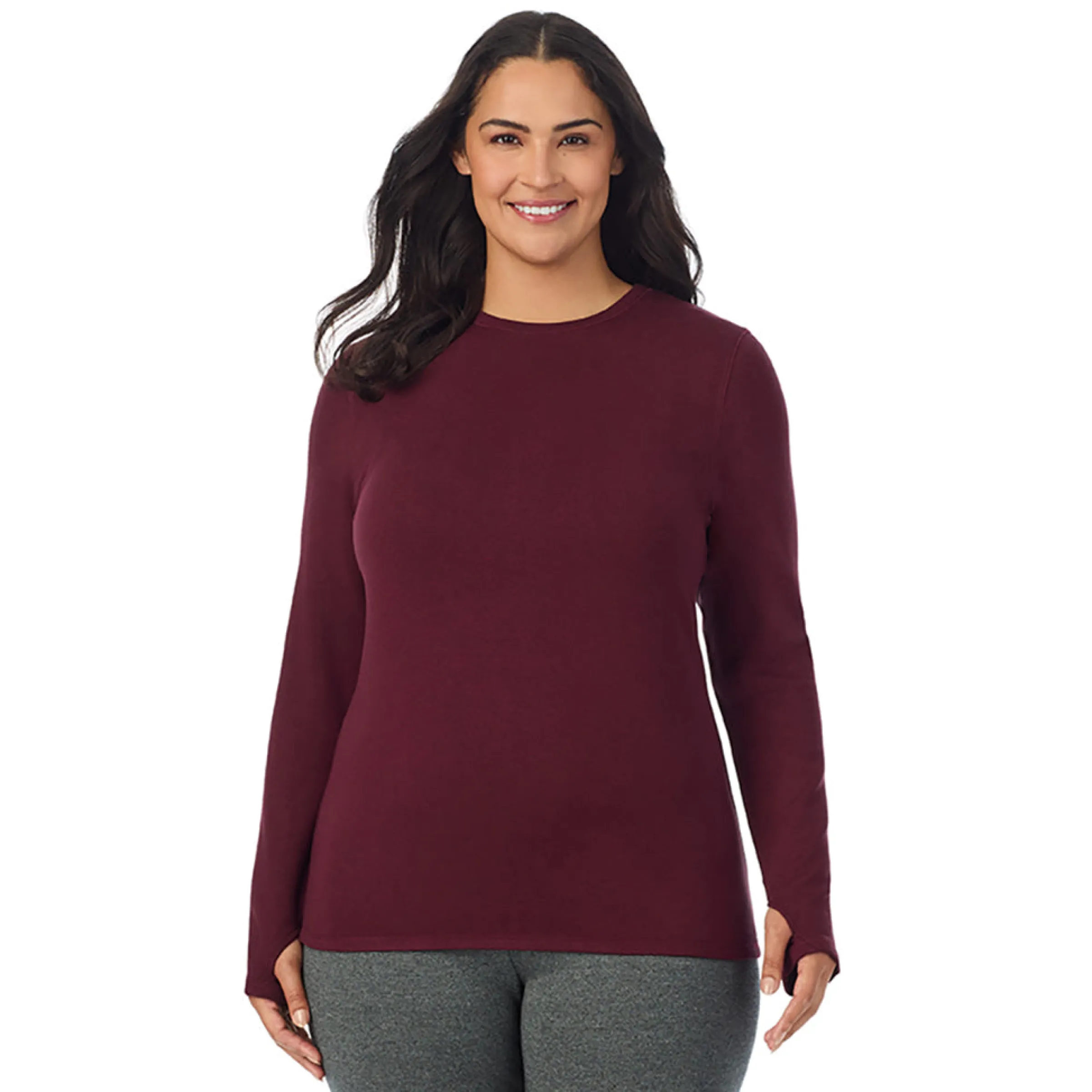 Discount Ultra Cozy Long Sleeve Crew PLUS Women Plus Size|Long Sleeves