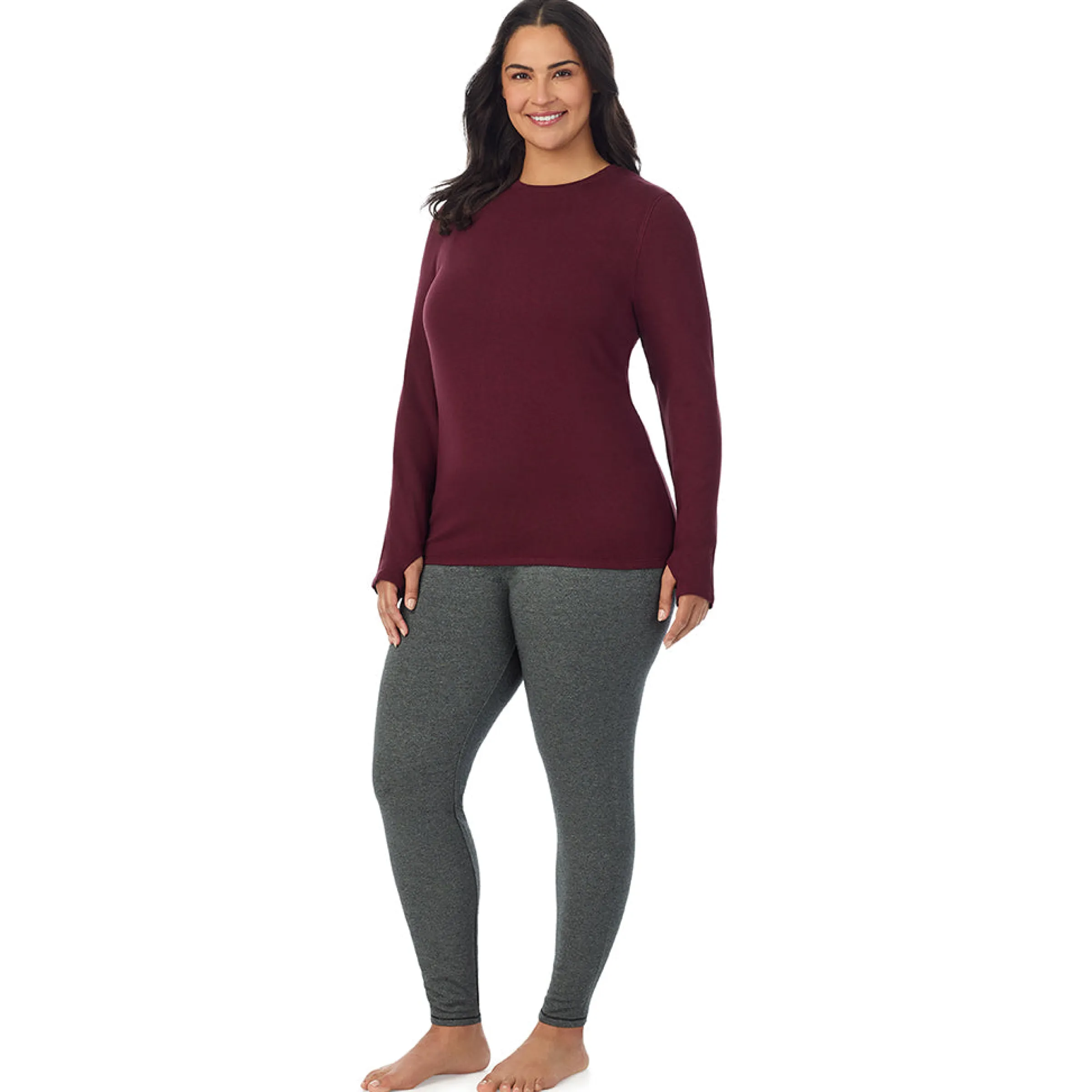 Discount Ultra Cozy Long Sleeve Crew PLUS Women Plus Size|Long Sleeves